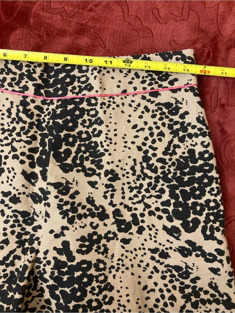 J. Crew Beige and Black Leopard Print High Rise Trouser Shorts - Picture 5 of 9